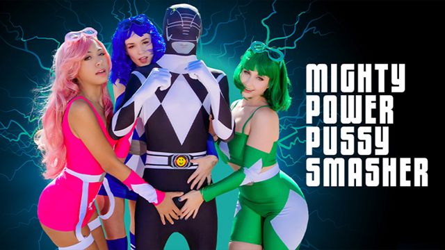 Mighty Power Pussy Smasher: Khloe Kingsley and Laney Grey Get Stuffed