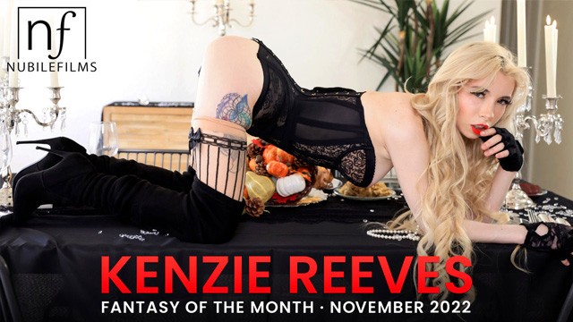 Kenzie Reeves climbs the dinner table and grinds dick in reverse cowgirl