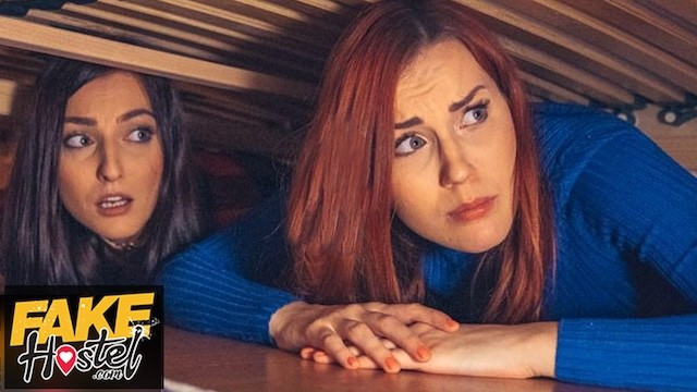 Charlie Red and Katy Rose crawl out from under the bunk to join the ramming