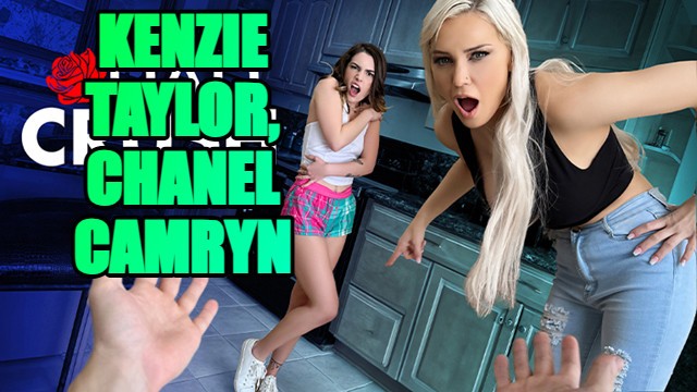 Kenzie Taylor and Chanel Camryn share one man on the couch