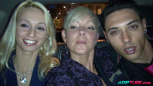 Picked up and gangbanged, Erica Fontes and a blonde MILF