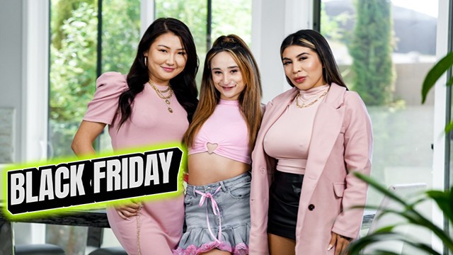 Aviana Violet and her girls let him freeuse them through yoga and dinner