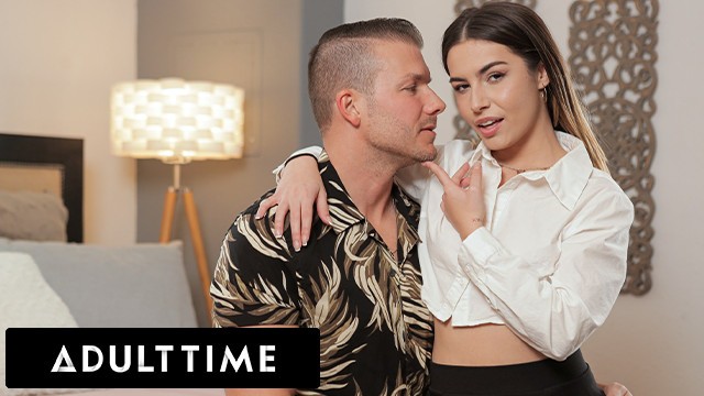 Chanel Camryn and the husband make up by fucking in missionary, spooning, and prone bone