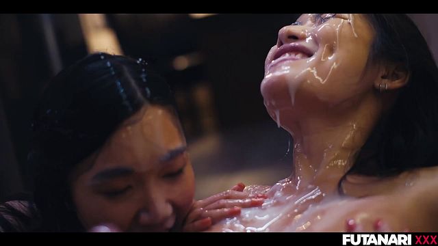 Clemence Audiard and Josephine Jackson throat girlcock and swap cum loads