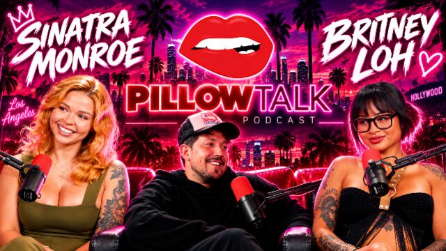 Sinatra Monroe Talks Into Mic On Pillow Talk
