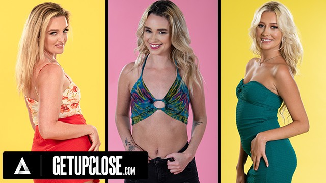 Close-up casting turns into throat-fucking and pussy-pounding with Charlie Forde, Khloe Kingsley, and Skyler Storm