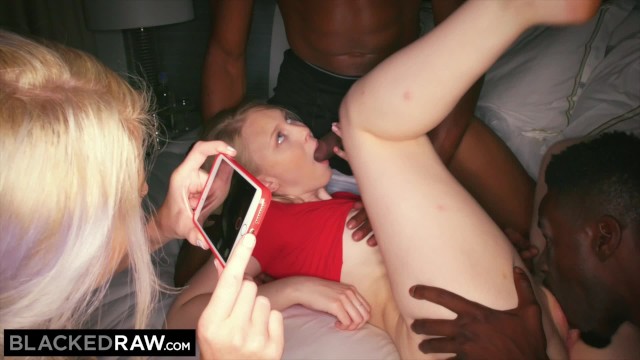 Arya Fae films Lily Rader taking two BBCs in a hotel orgy