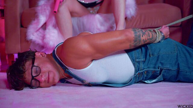 Angel Youngs Tied Up And Wrecked In Pink Room