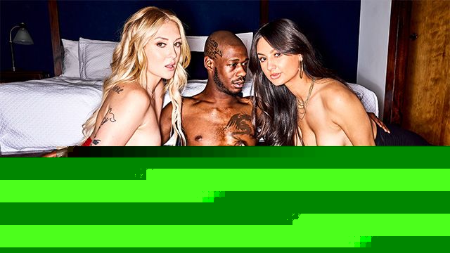 Eliza Ibarra, Charlotte Sins and Anton Harden brunette scene from Pornhub